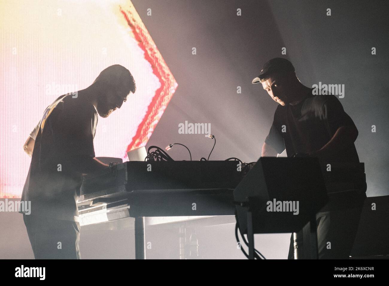 Copenhagen, Denmark. 15th Oct, 2022. The electronic music and producer duo Bicep performs a live