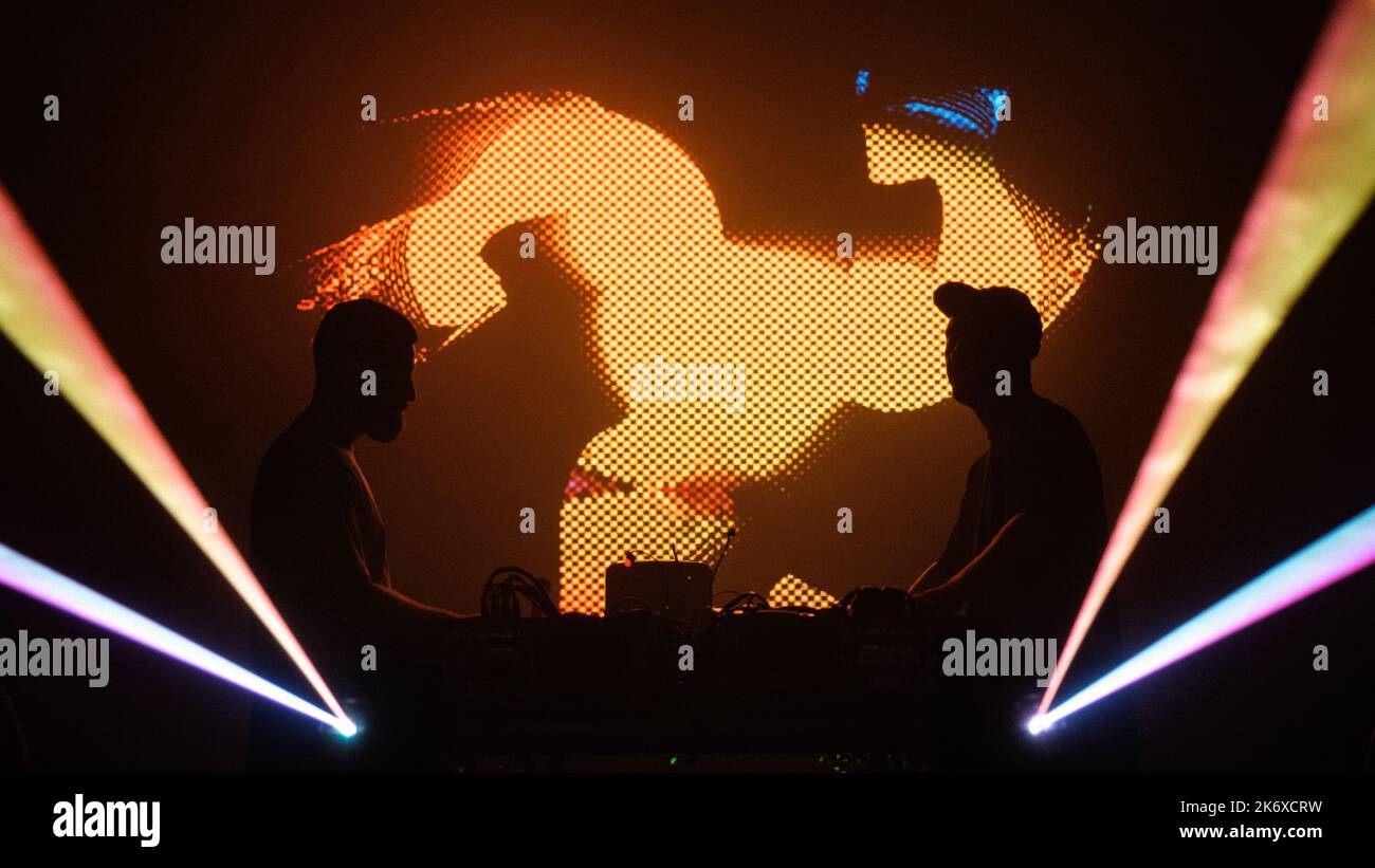 Copenhagen, Denmark. 15th Oct, 2022. The electronic music and producer duo Bicep performs a live