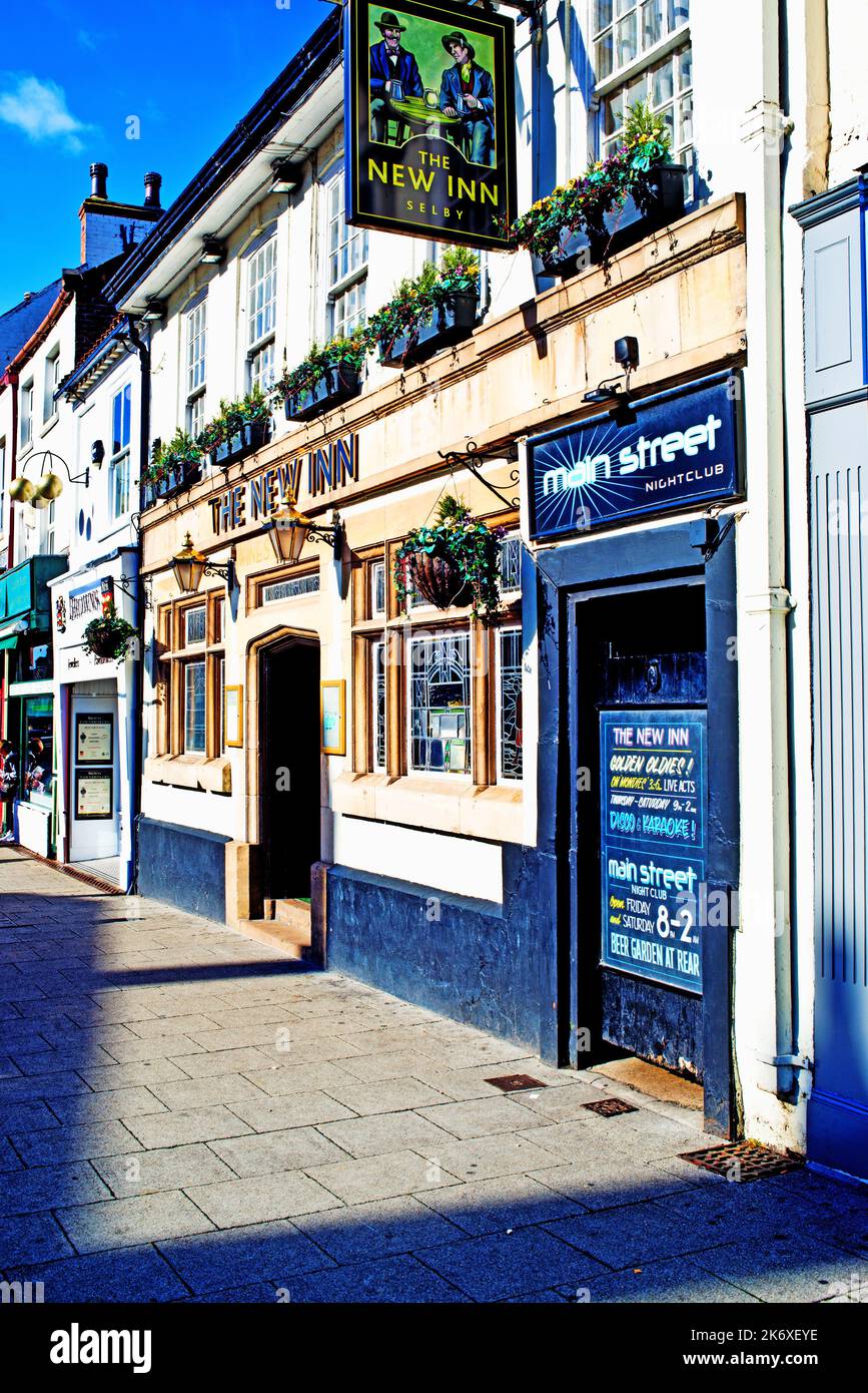 The New Inn, Main Street, Selby, Yorkshire, England Stock Photo