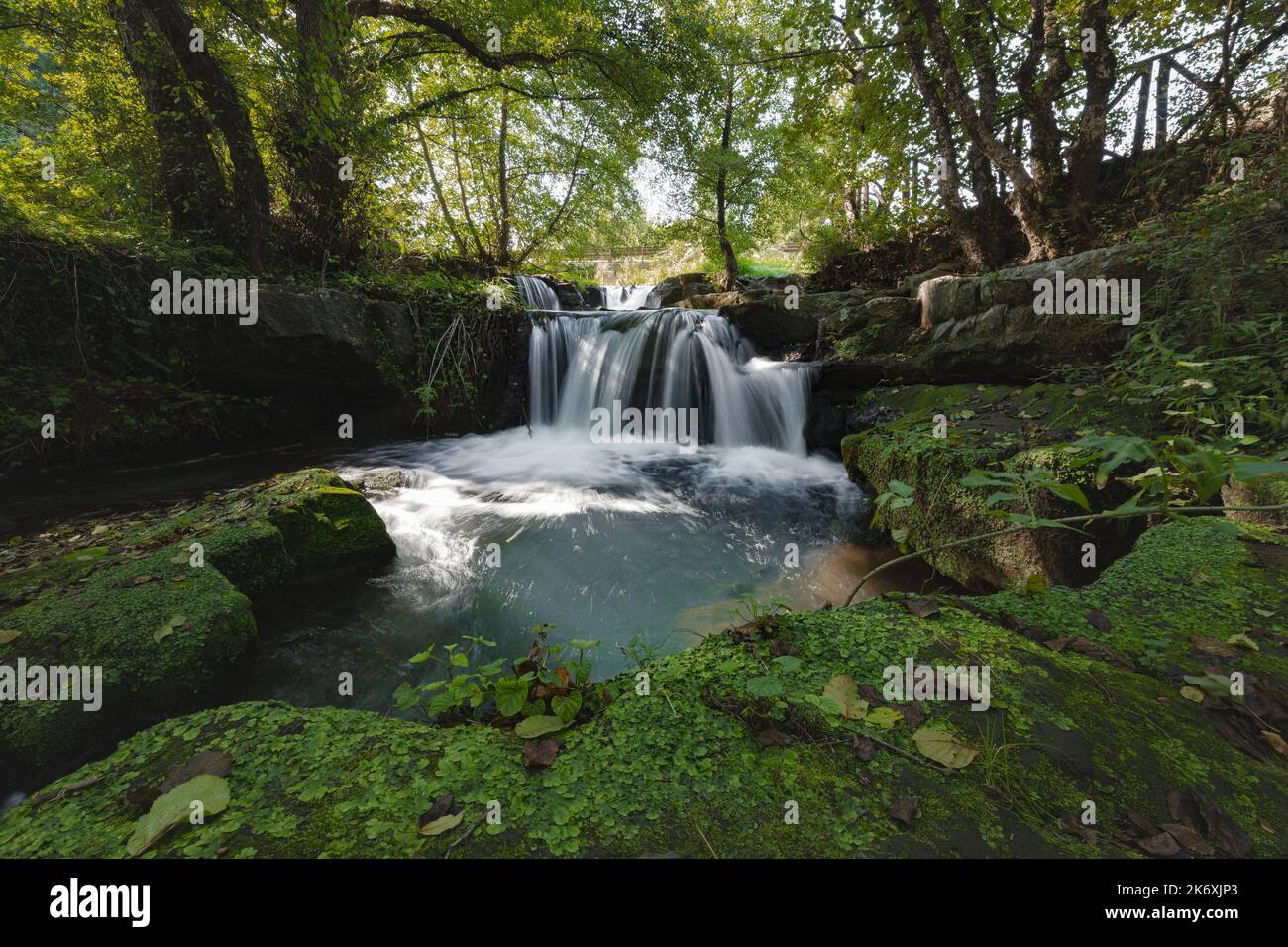 Monte Gelato Waterfall Stock Photo