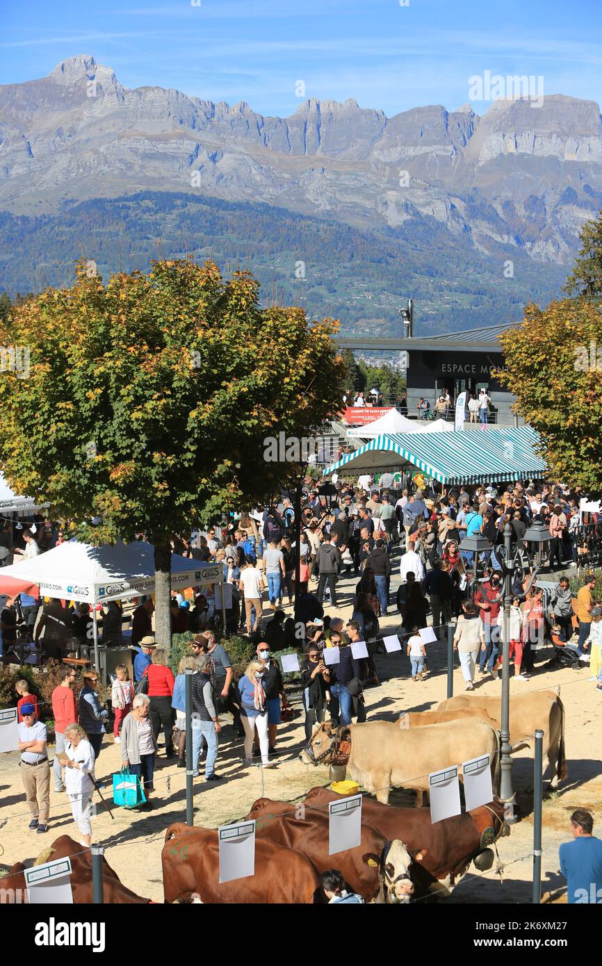 Foire Agricole. SaintGervaislesBains. Station de sports d'hiver. HauteSavoie. AuvergneRhône Foire Agricole. SaintGervaislesBains. Station de sports d'hiver. HauteSavoie. AuvergneRhône