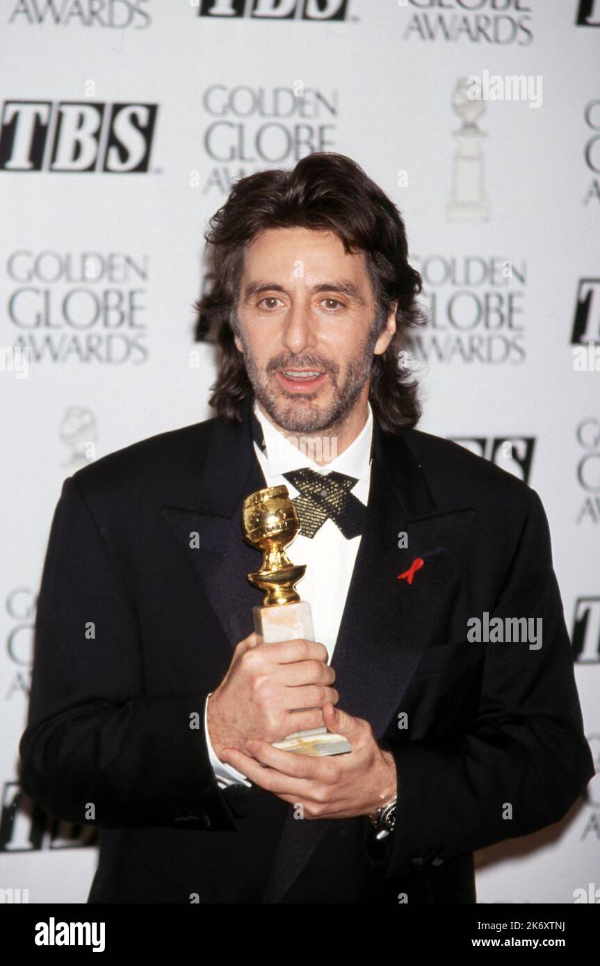 Al Pacino at The 50th Annual Golden Globe Awards at Beverly Hilton ...