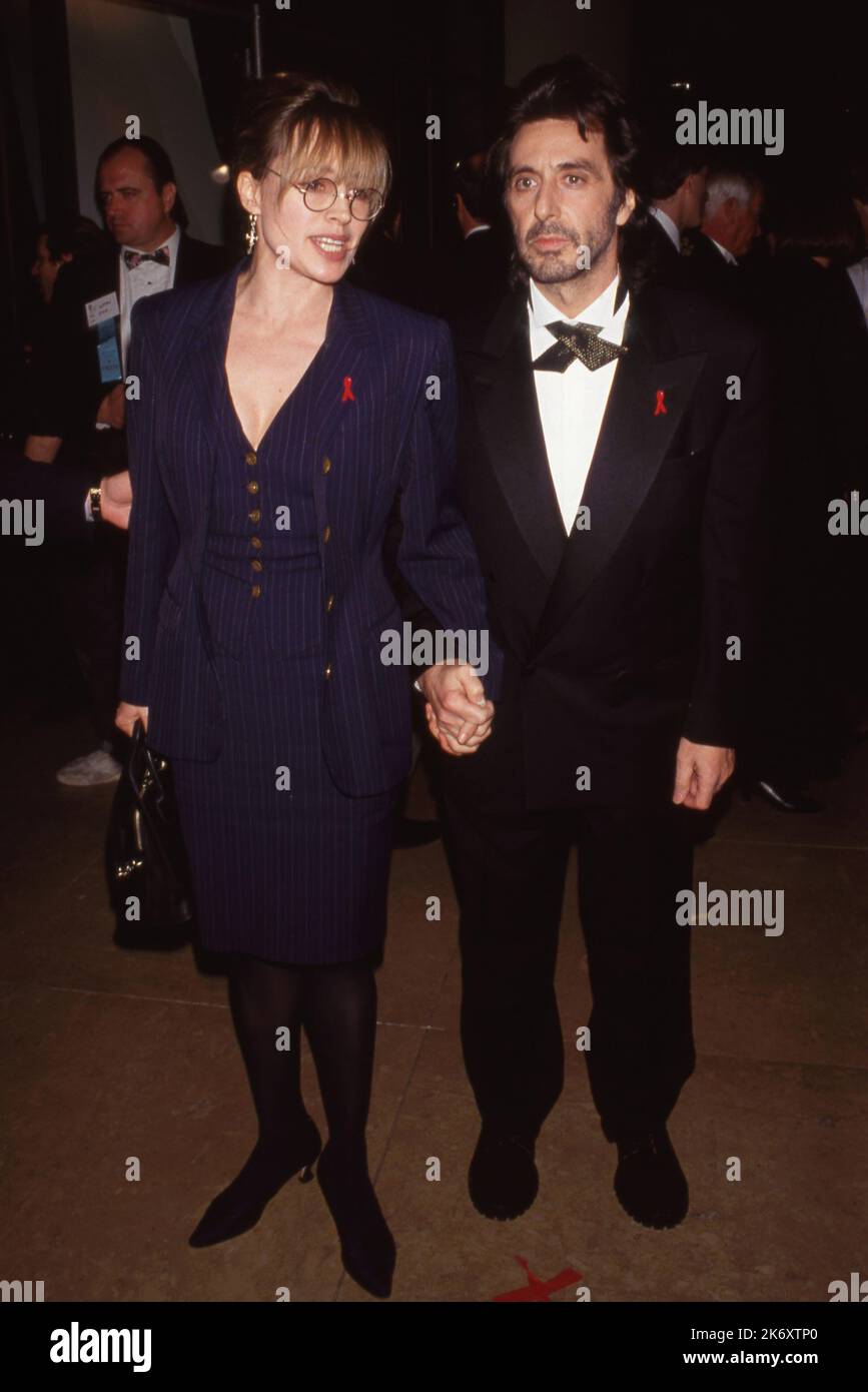 Al Pacino and Lyndall Hobbs at The 50th Annual Golden Globe Awards at