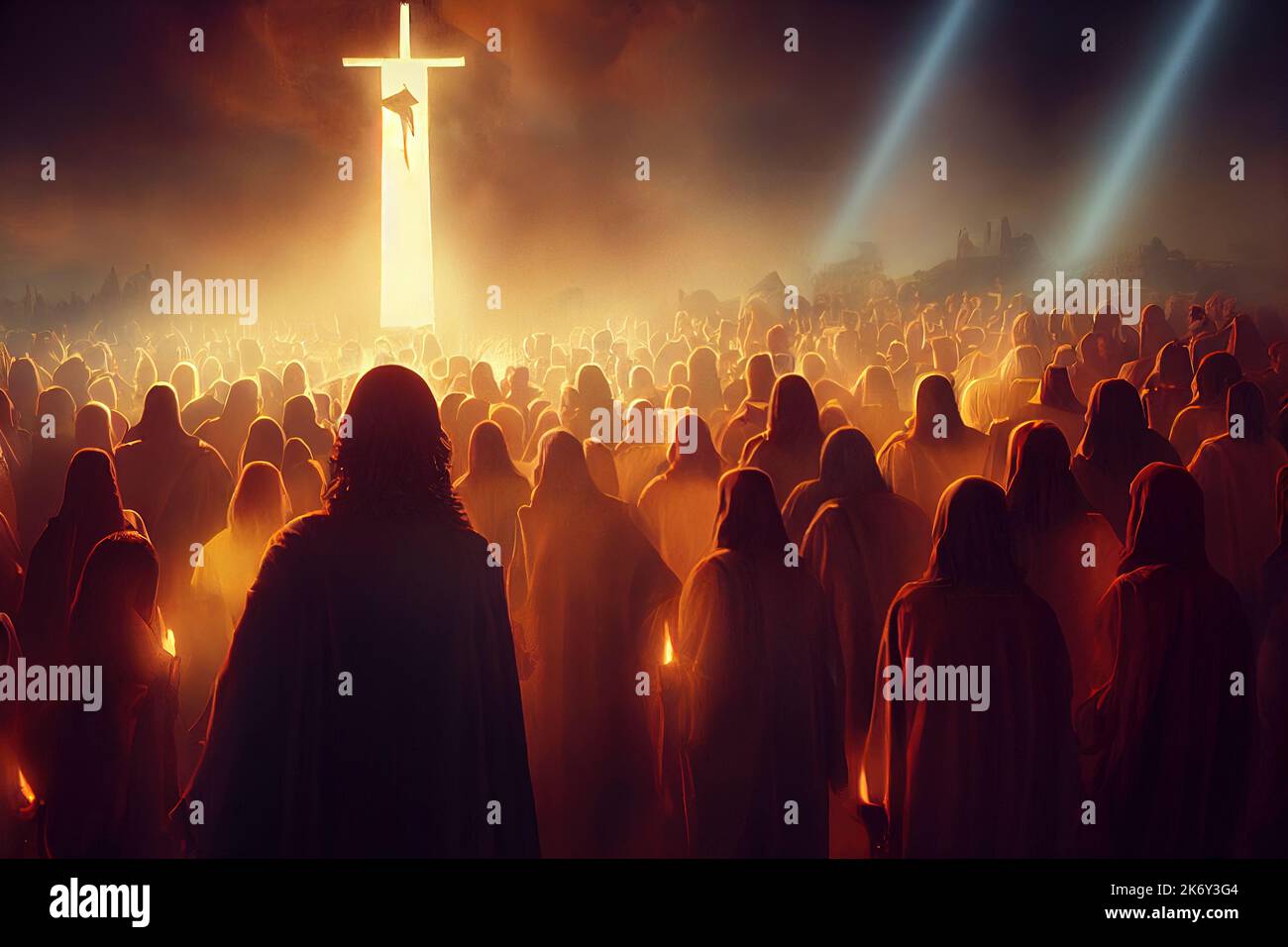 Revelation Of Jesus Christ Stock Photo Alamy