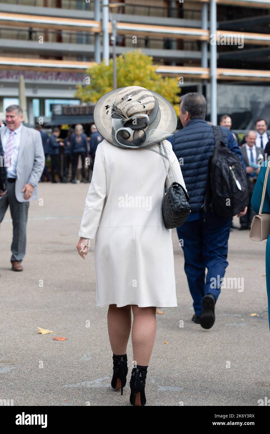 Ascot, Berkshire, UK. 15th October, 2022. Racegoers at the QIPCO ...
