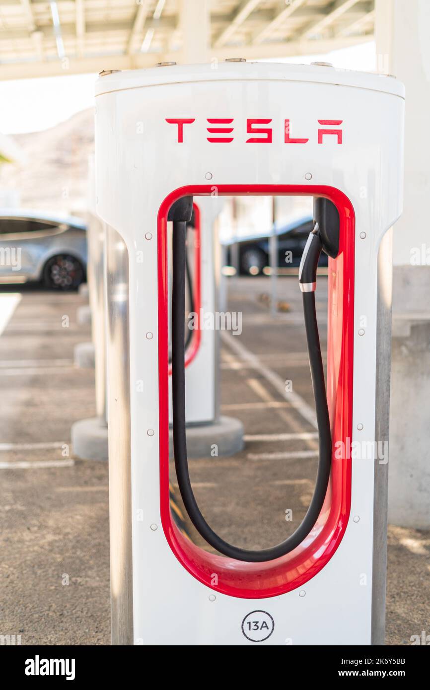 Tesla charging station Stock Photo Alamy