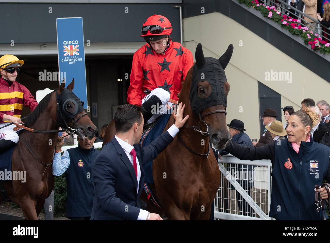 Ascot, Berkshire, UK. 15th October, 2022. Horse The Revenant ridden by