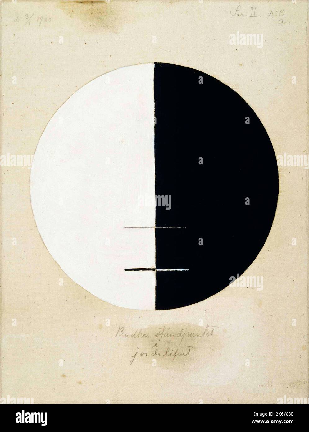 Hilma af Klint. Buddha's Standpoint in the Earthly Life, No. 3a, Series XI. 1920. Stock Photo