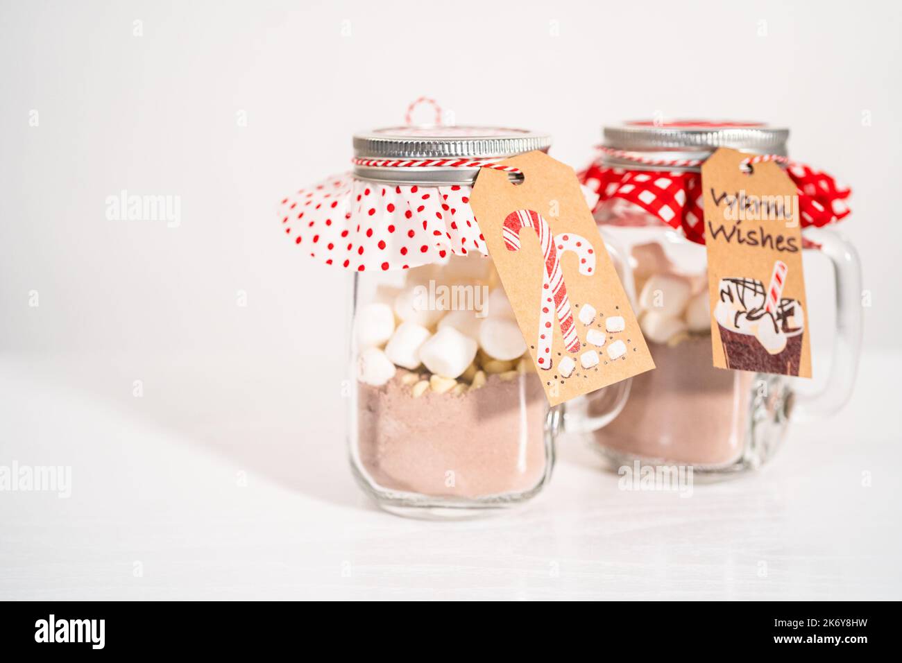 Unicorn hot chocolate mix Stock Photo
