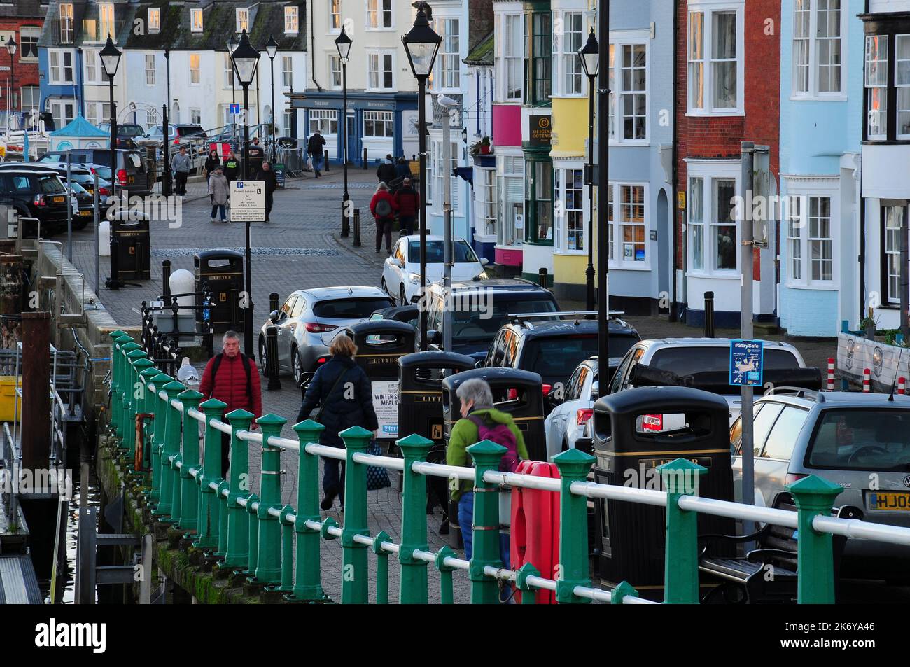 Trinity Road, Weymouth quay and harbour, Dorset, UK Stock Photo Alamy