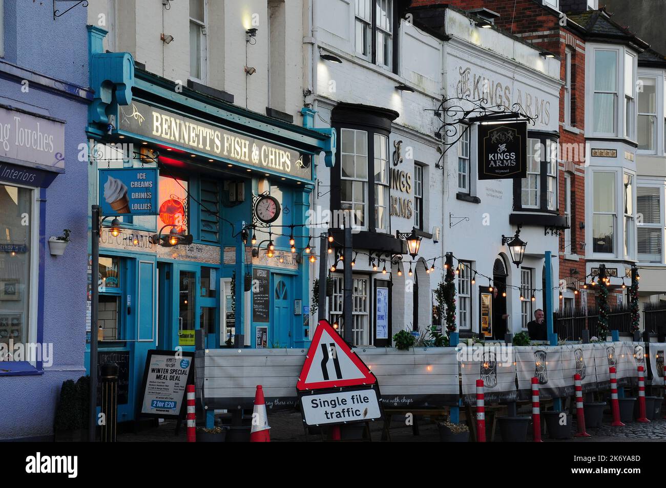 Trinity Road, Weymouth quay and harbour, Dorset, UK Stock Photo Alamy