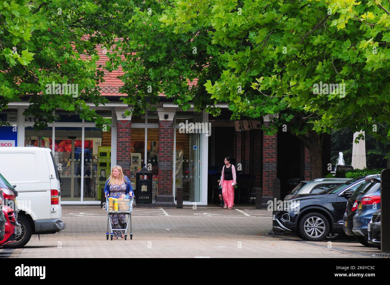 Tesco Dorchester main entrance and car park Stock Photo Alamy