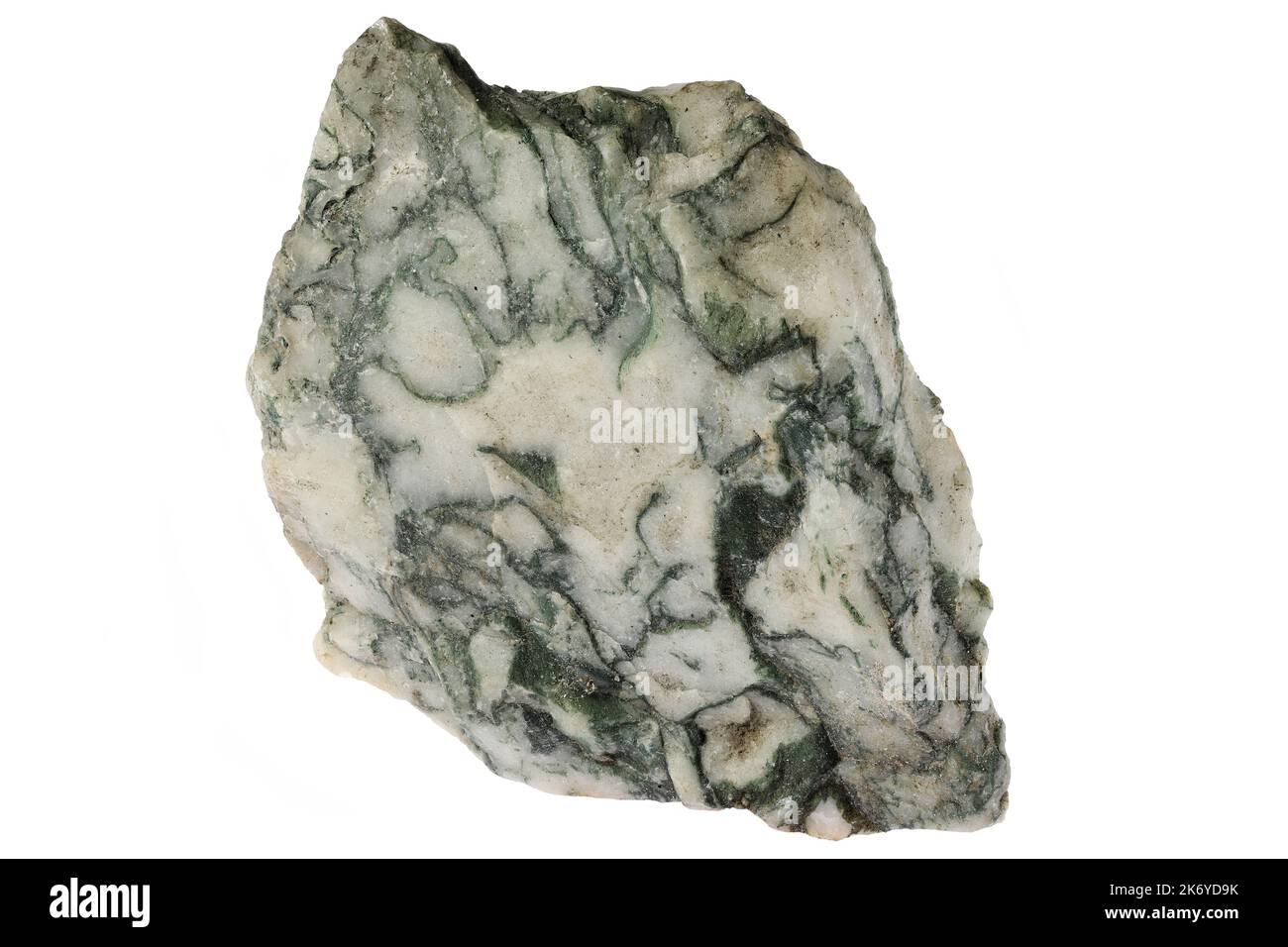 tree agate from Brazil isolated on white background Stock Photo