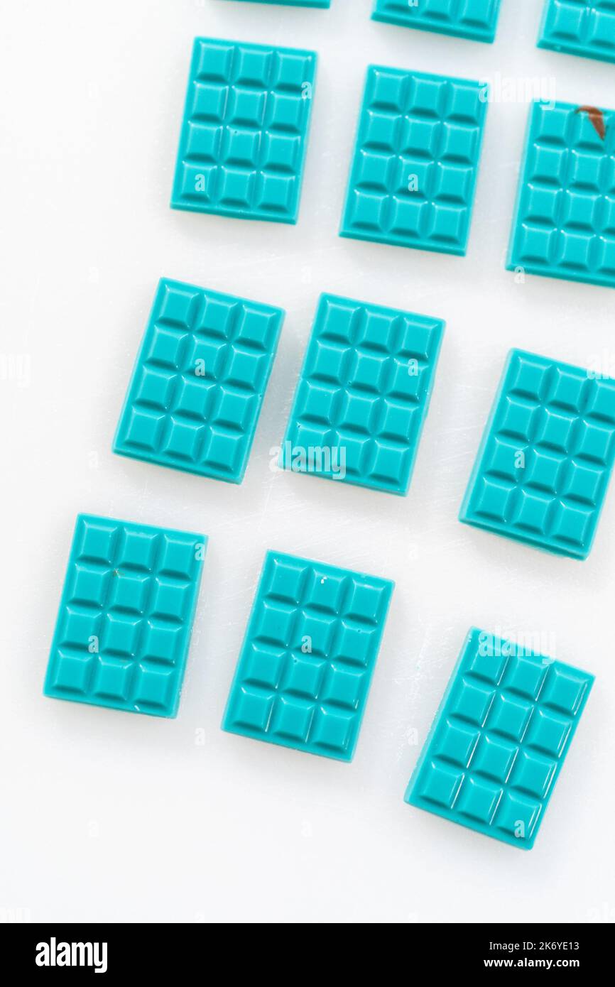 Mini mermaid chocolate bars Stock Photo