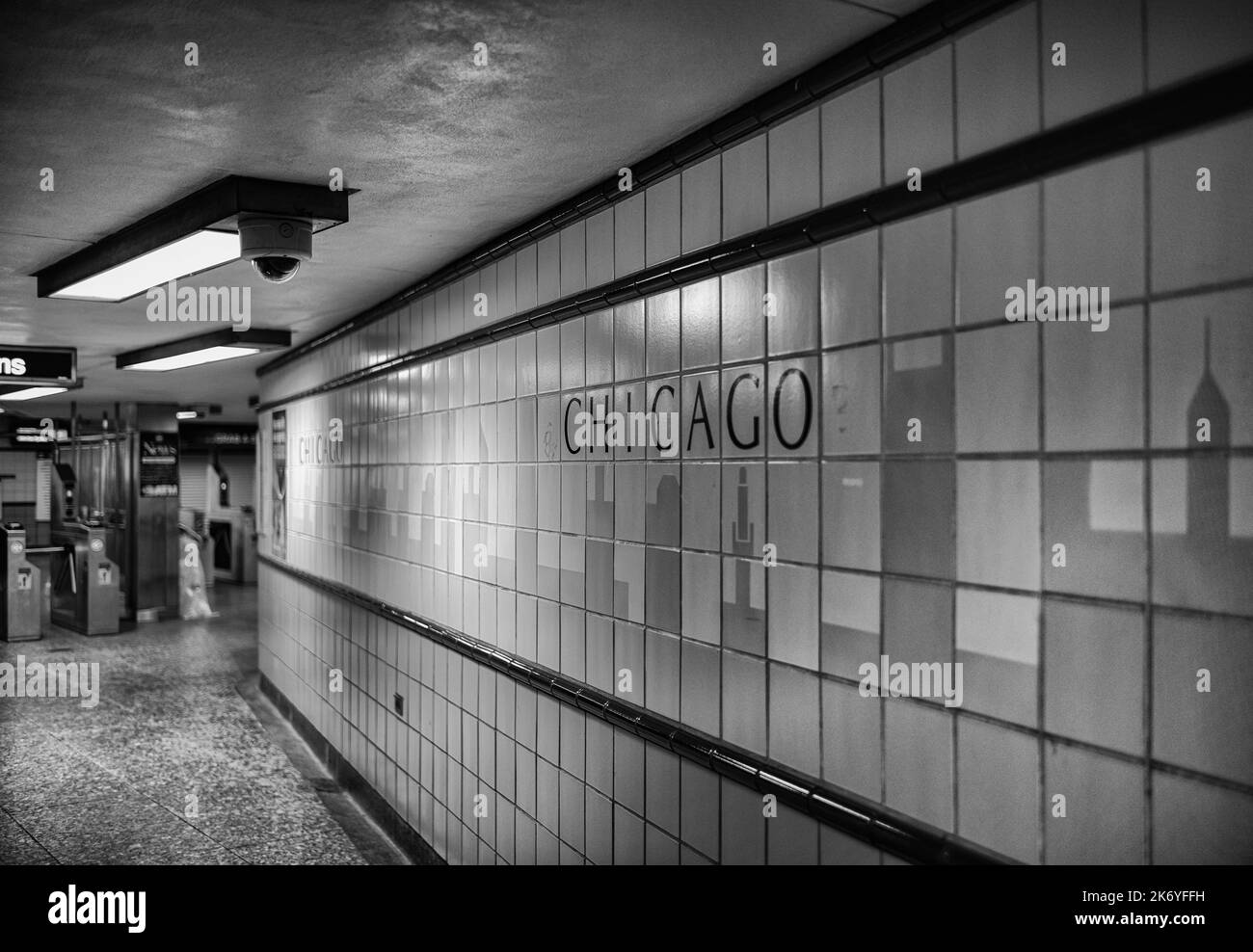 Chicago subway Black and White Stock Photos & Images - Alamy
