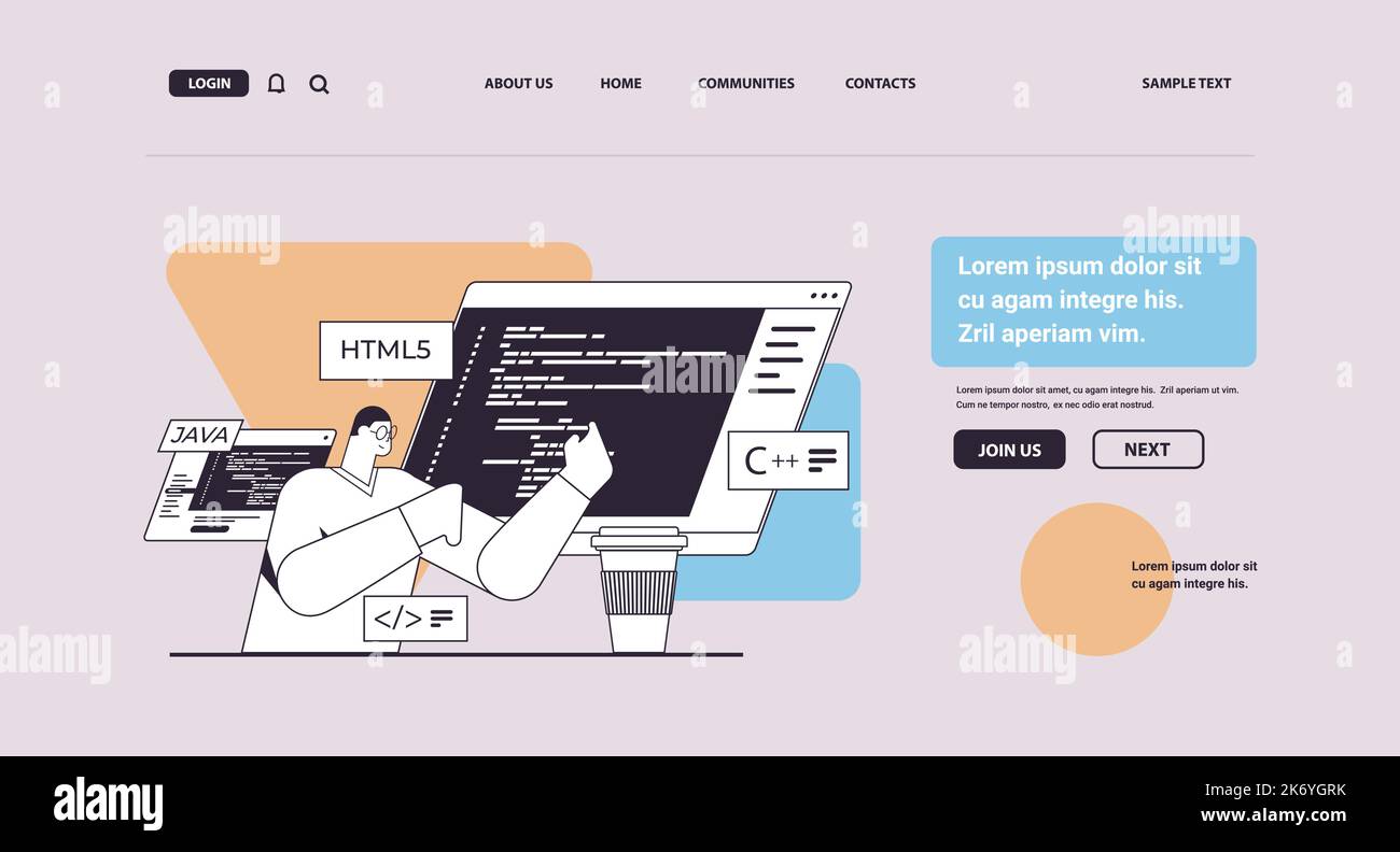 Engineer interacting virtual interface hi-res stock photography and ...