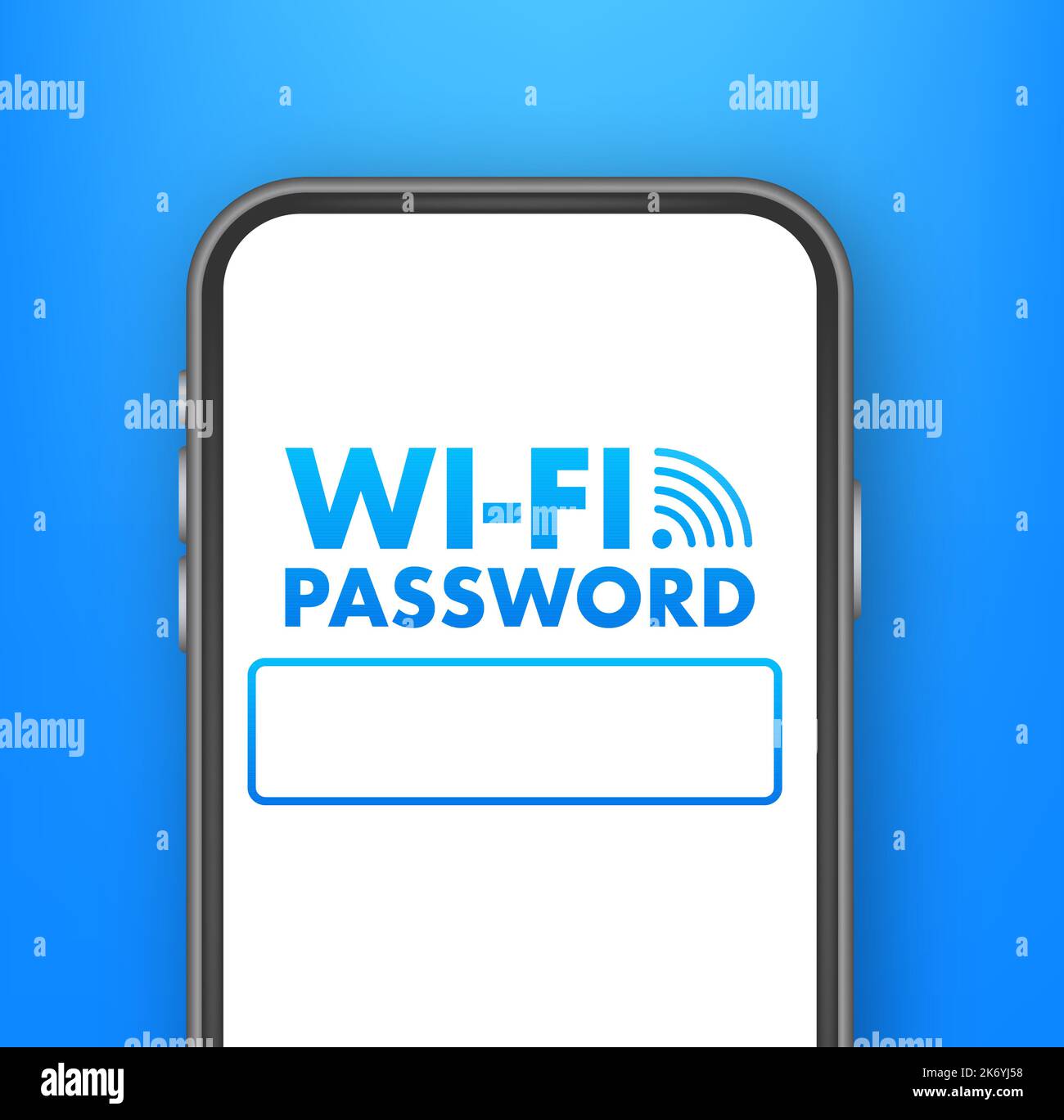 Free WiFi Password Symbol Sign. Vector stock illustration. Stock Vector