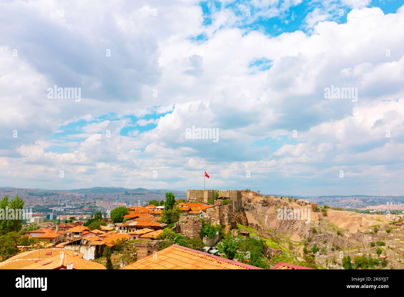 Ankara Castle And Cityscape Of Ankara Capital City Of Turkey Stock 