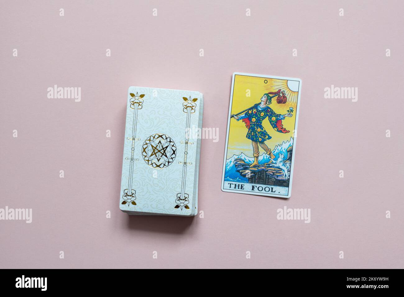 The Magician card from the Rider-Waite Tarot deck The Magician card from the Rider-Waite Tarot deck, depicting a figure with tools representing manifestation and power.