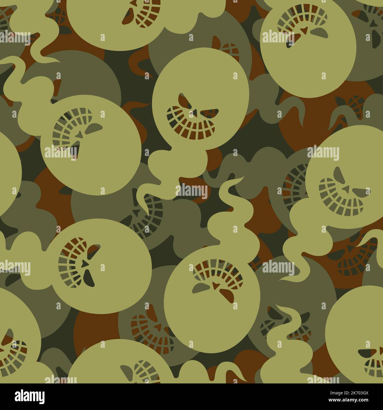 Ghost military Pattern seamless. spook army Background. Protective ...