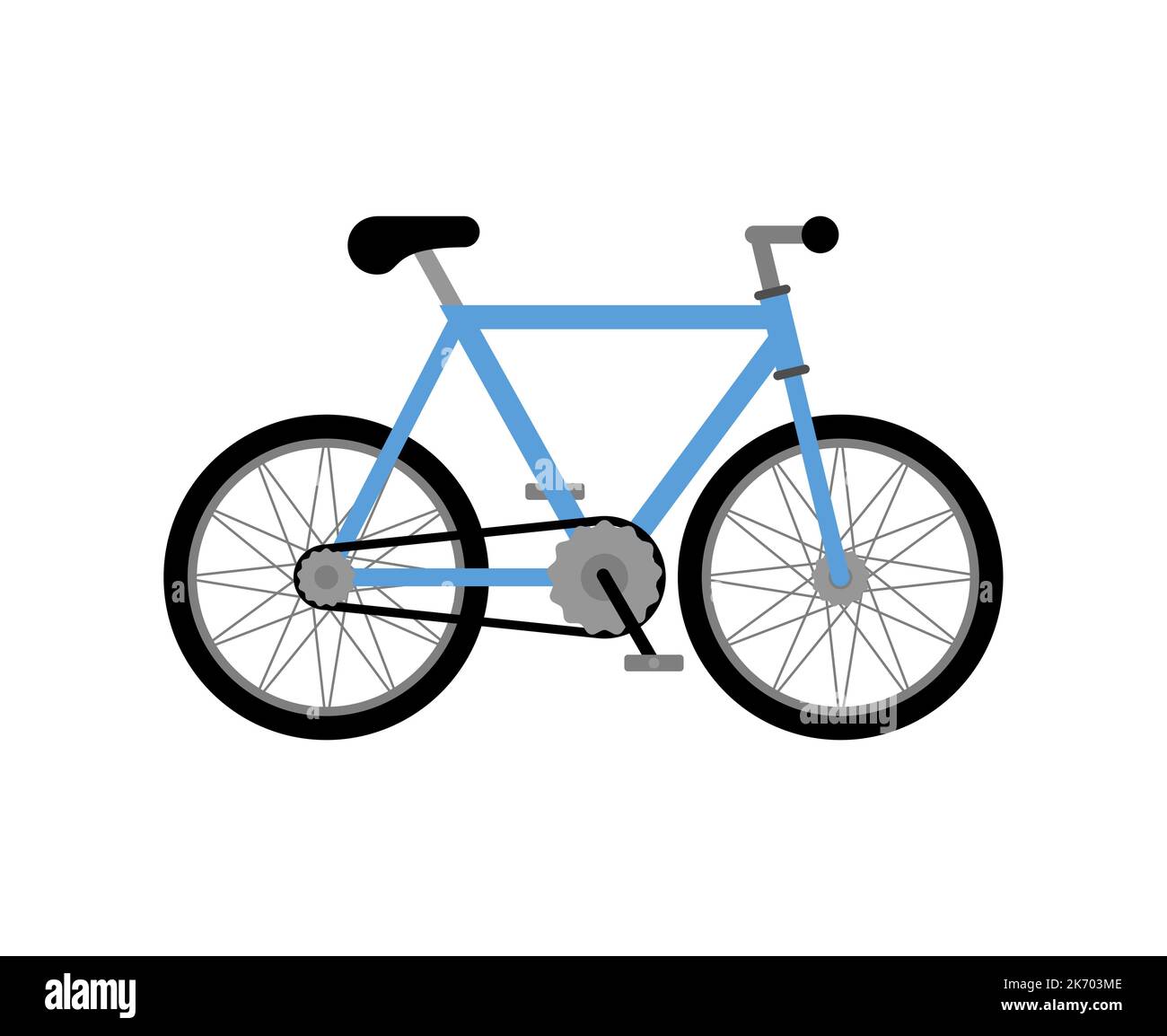 Bike isolated. bicycle sign. Vector illustration Stock Vector