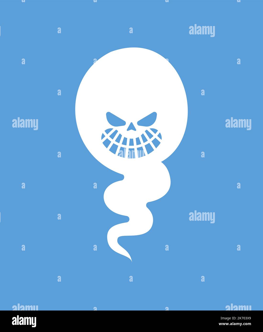 Ghost isolated. spook Vector illustration halloween Stock Vector