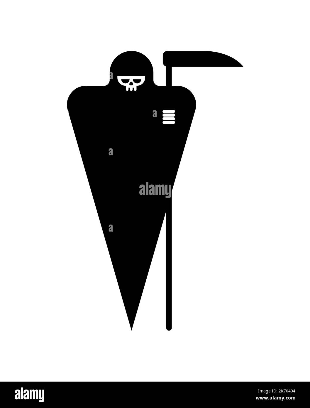 Grim Reaper icon sign. Death symbol. Vector illustration Stock Vector