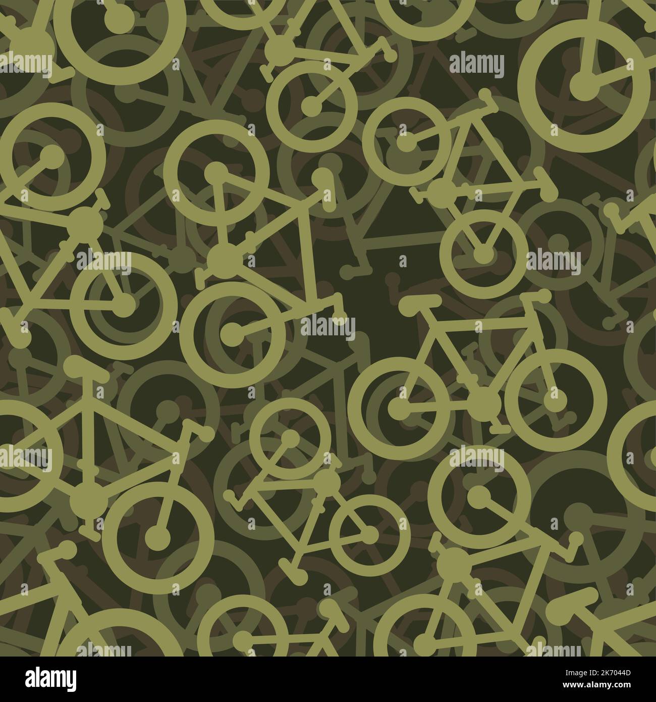 Bike military Pattern seamless. bicycle army Background. Protective ...