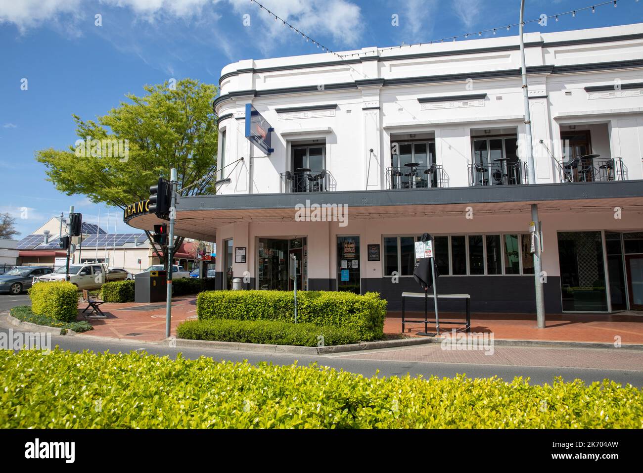 Orange regional centre in NSW, Orange hotel pub sells beer and drinks, Orange city centre, regional New South Wales,Australia Stock Photo