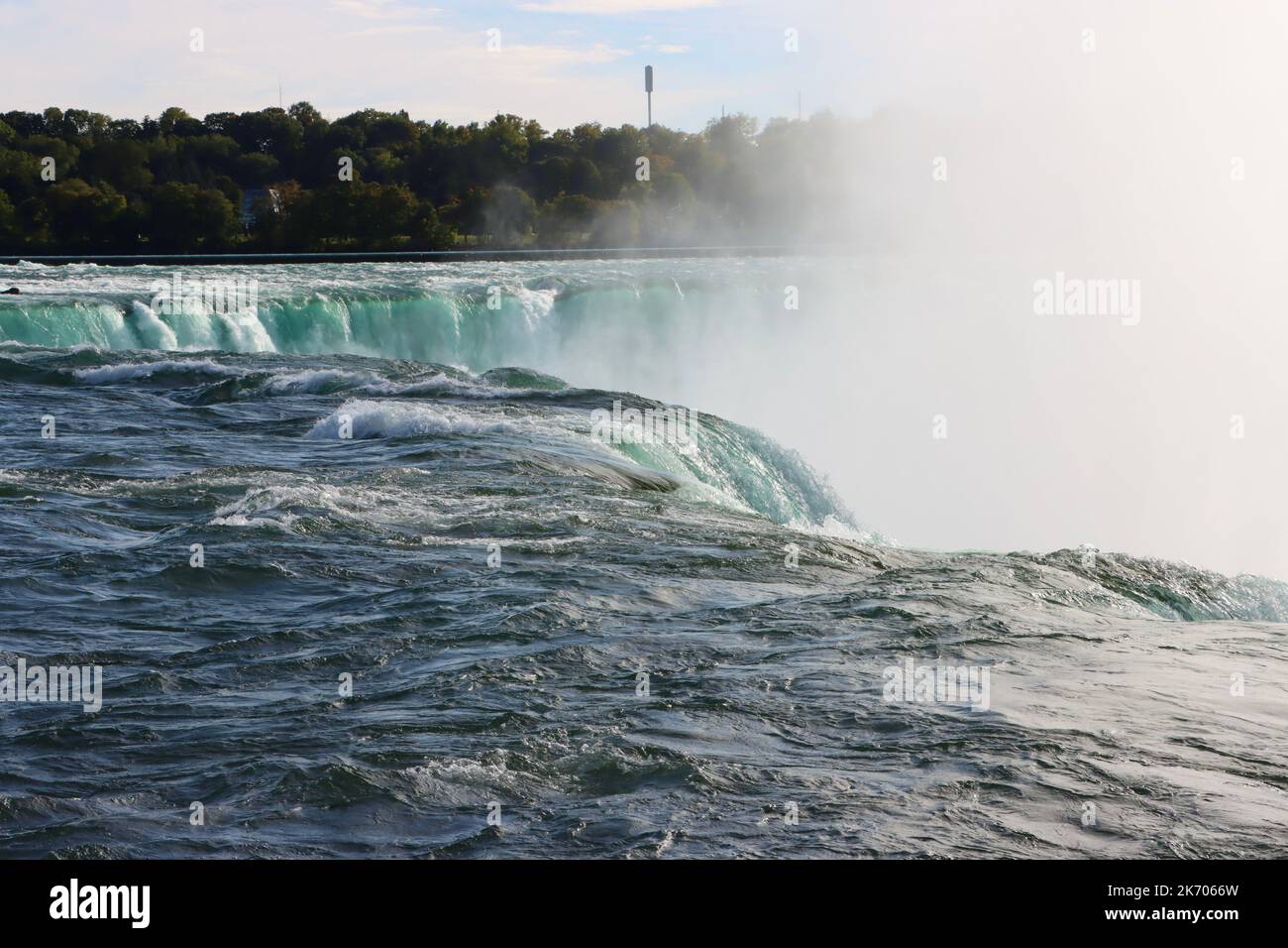The Horseshoe Falls of the Niagara Falls seen from the American side of the falls Stock Photo