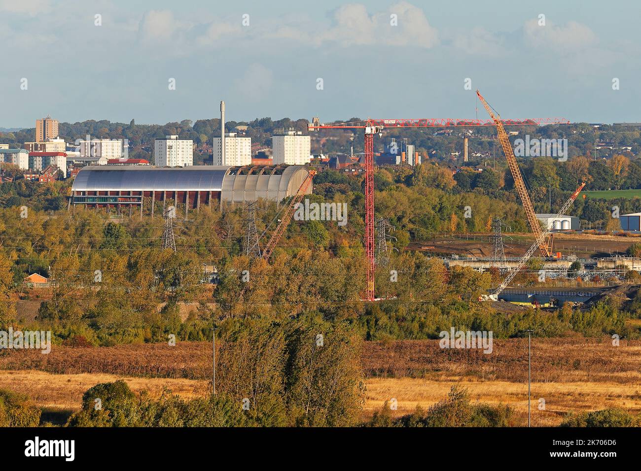 Construction of the new Enfinium Waste to Energy Facility at Skelton Grange in Leeds,West Yorkshire,Uk Stock Photo