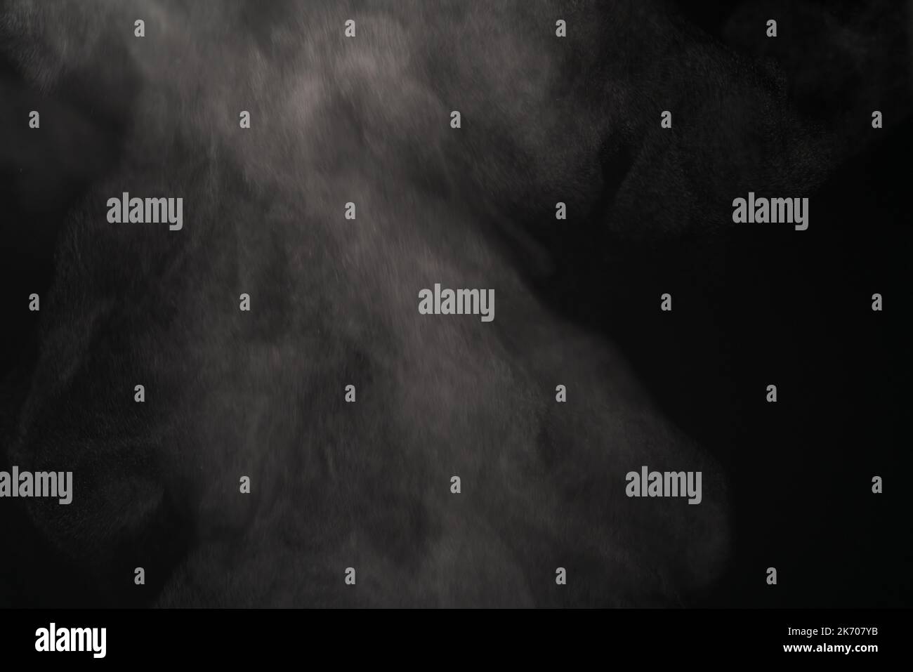 Closeup of water steam over black background, shallow focus Stock Photo ...