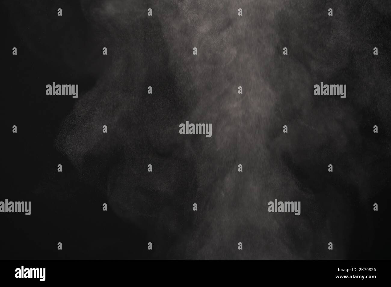 Closeup of water steam over black background, shallow focus Stock Photo ...