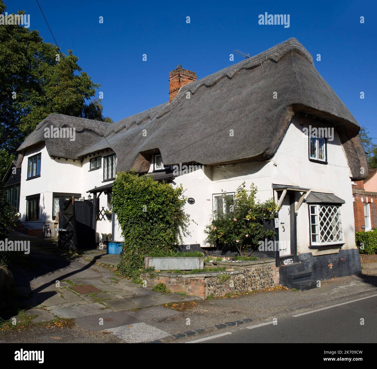 Thatched Cottage Much Hadham Hertfordshire Stock Photo - Alamy