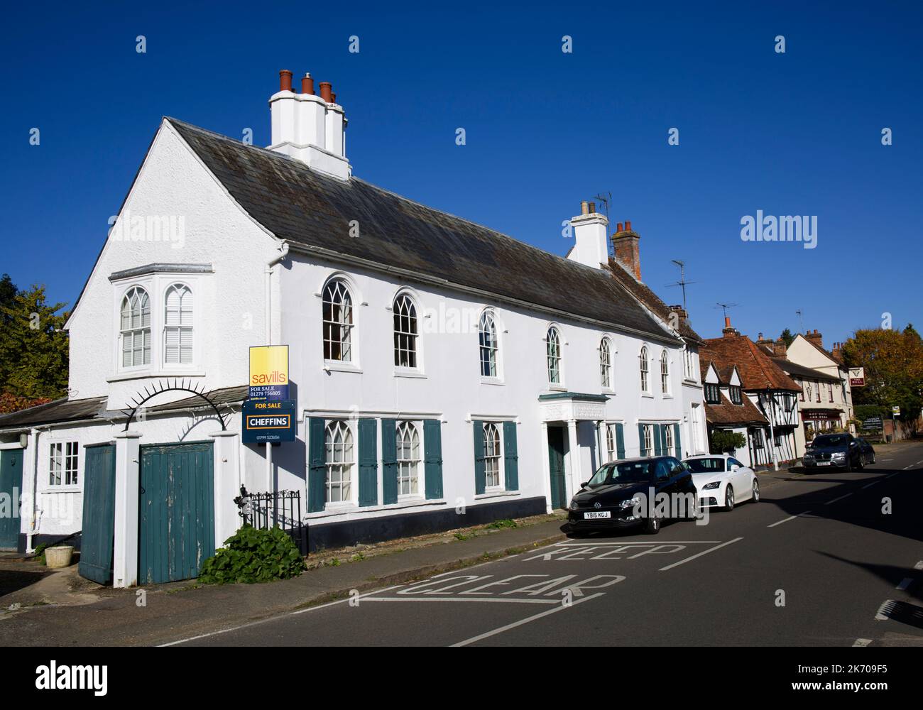Cottages Much Hadham Hertfordshire Stock Photo Alamy