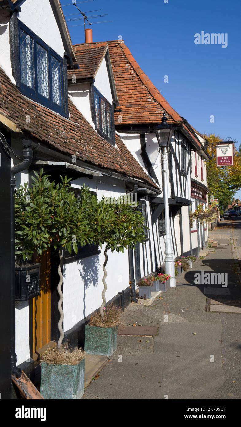 Cottages Much Hadham Hertfordshire Stock Photo Alamy