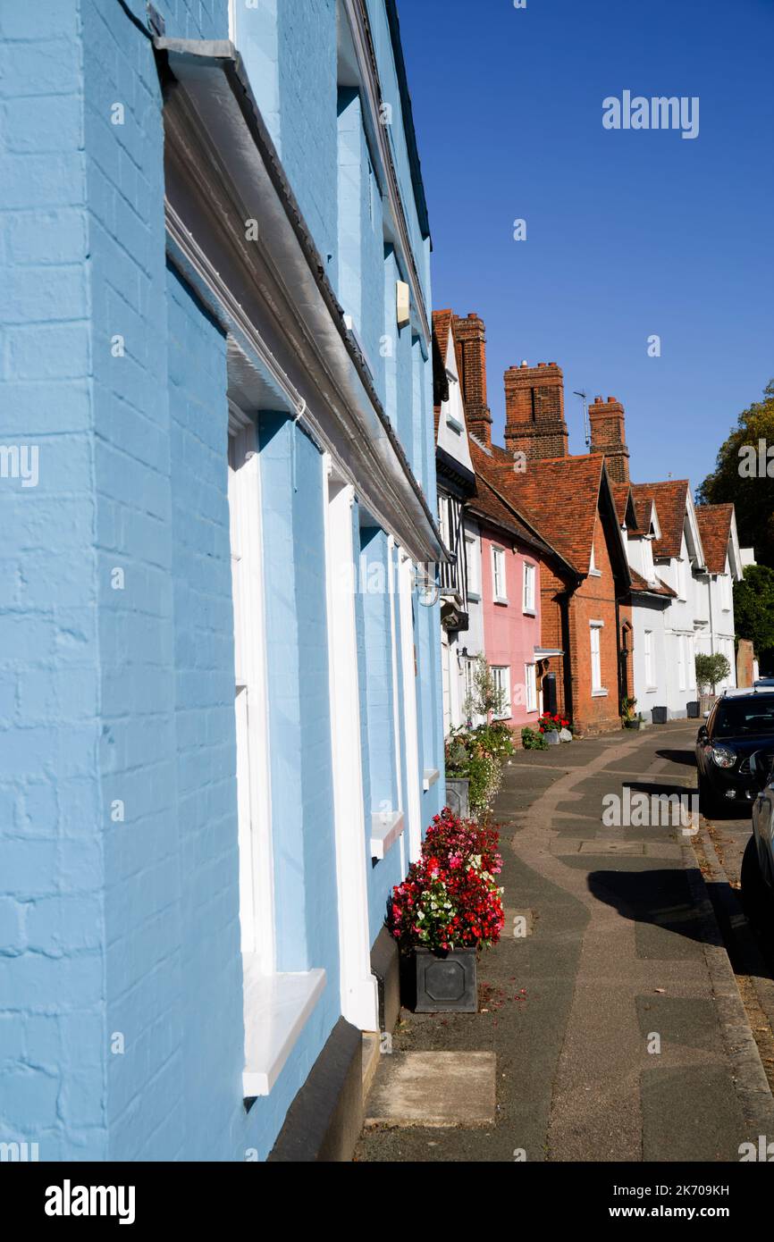 Cottages Much Hadham Hertfordshire Stock Photo Alamy