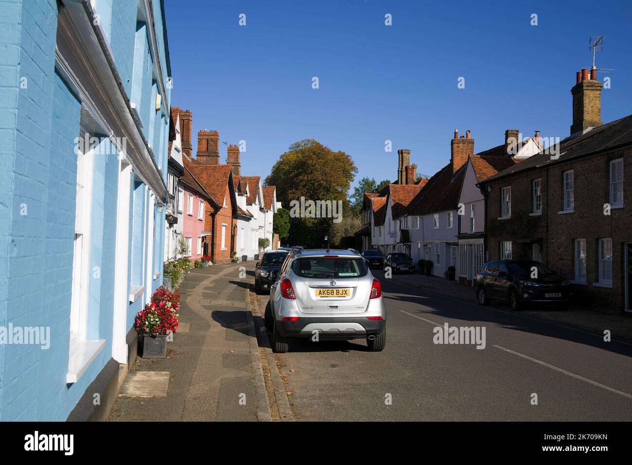 Cottages High Street Much Hadham Hertfordshire Stock Photo Alamy