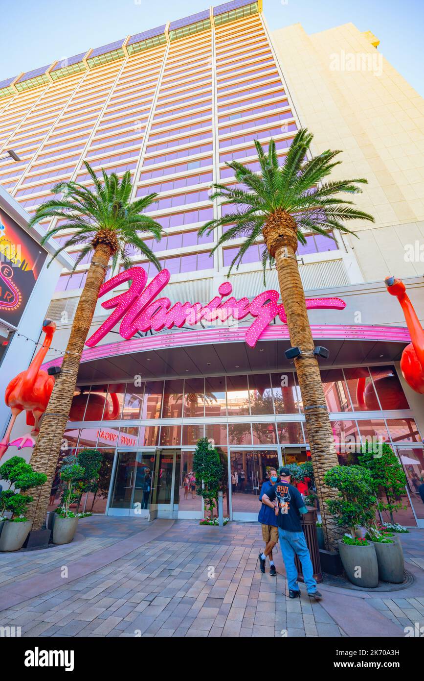 Las Vegas, Nevada, USA - October 1, 2021 Flamingo Las Vegas Hotel