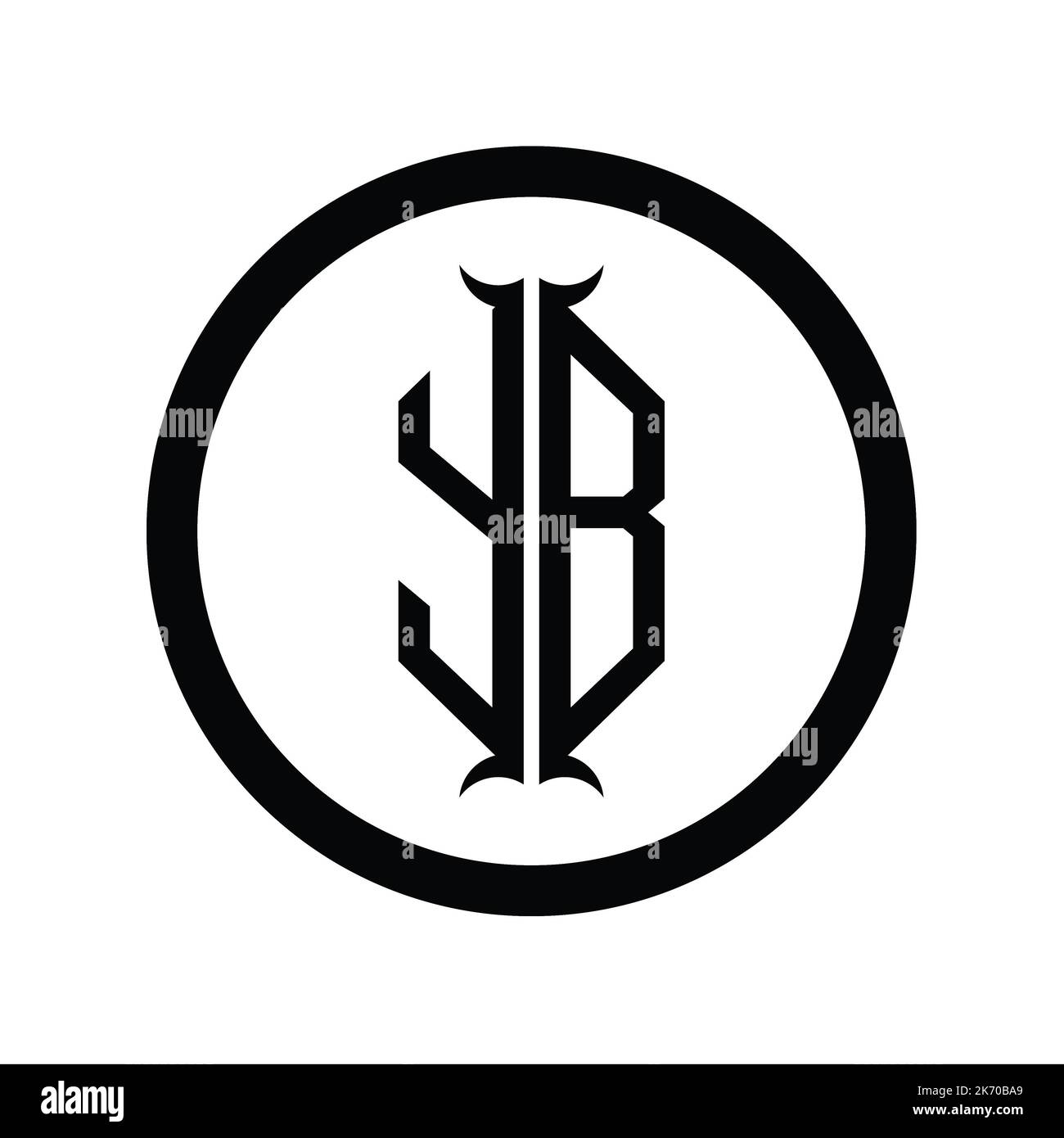 BY Logo monogram letter with hexagon horn shape design template Stock ...