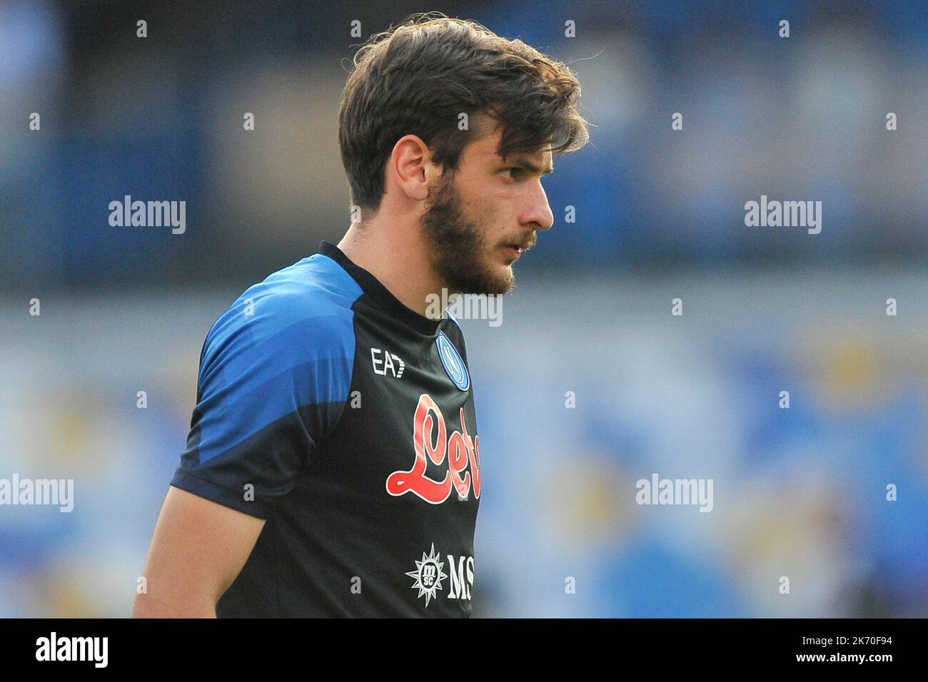 Naples, Italy. 16th Oct, 2022. Khvicha Kvaratskhelia player of Napoli
