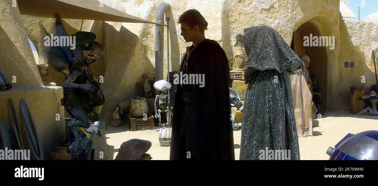 WATTO,HAYDEN CHRISTENSEN, NATALIE PORTMAN, STAR WARS: EPISODE II - ATTACK OF THE CLONES, 2002 Stock Photo