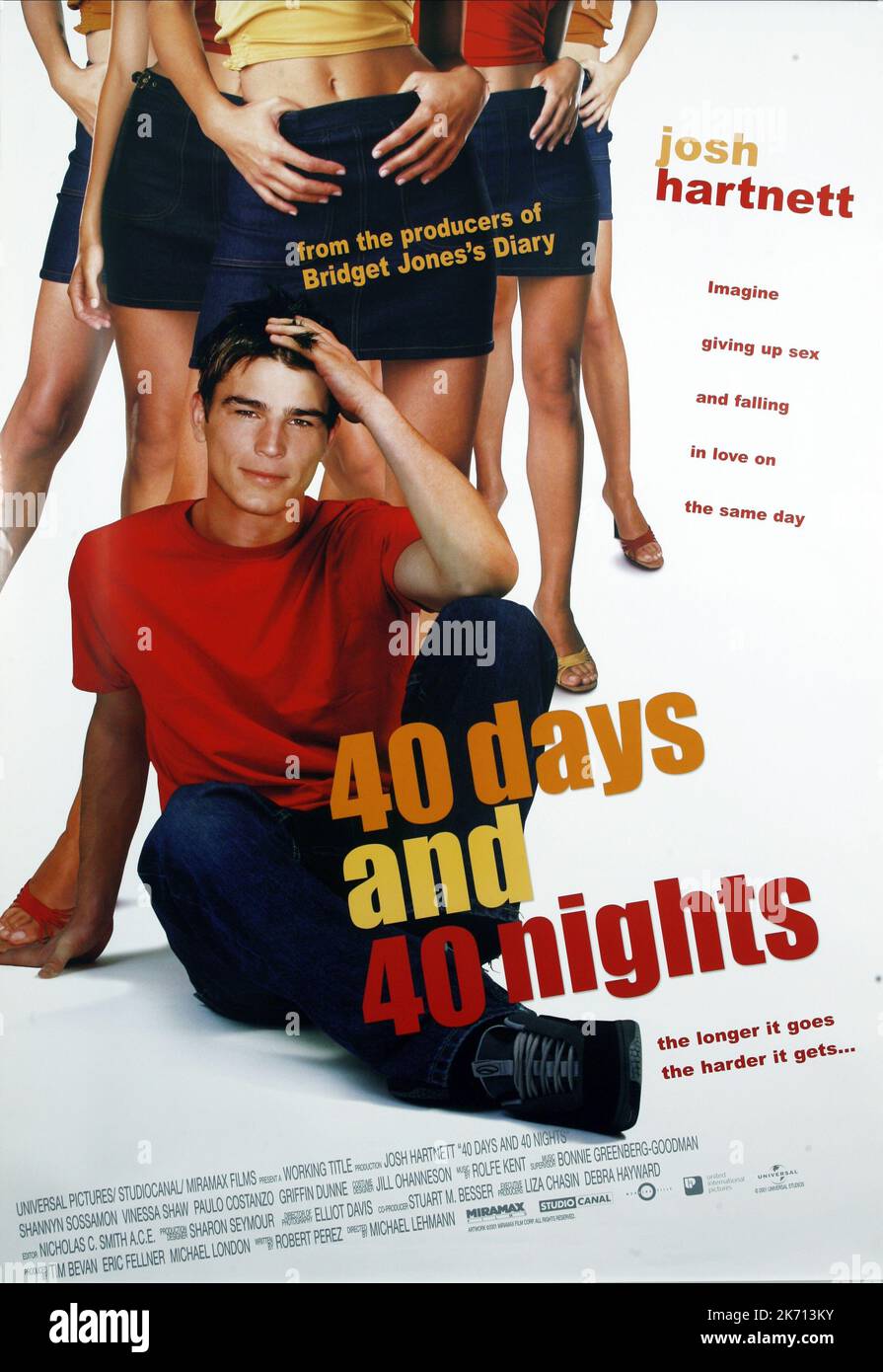 JOSH HARTNETT POSTER 40 DAYS AND 40 NIGHTS 2002 Stock Photo Alamy