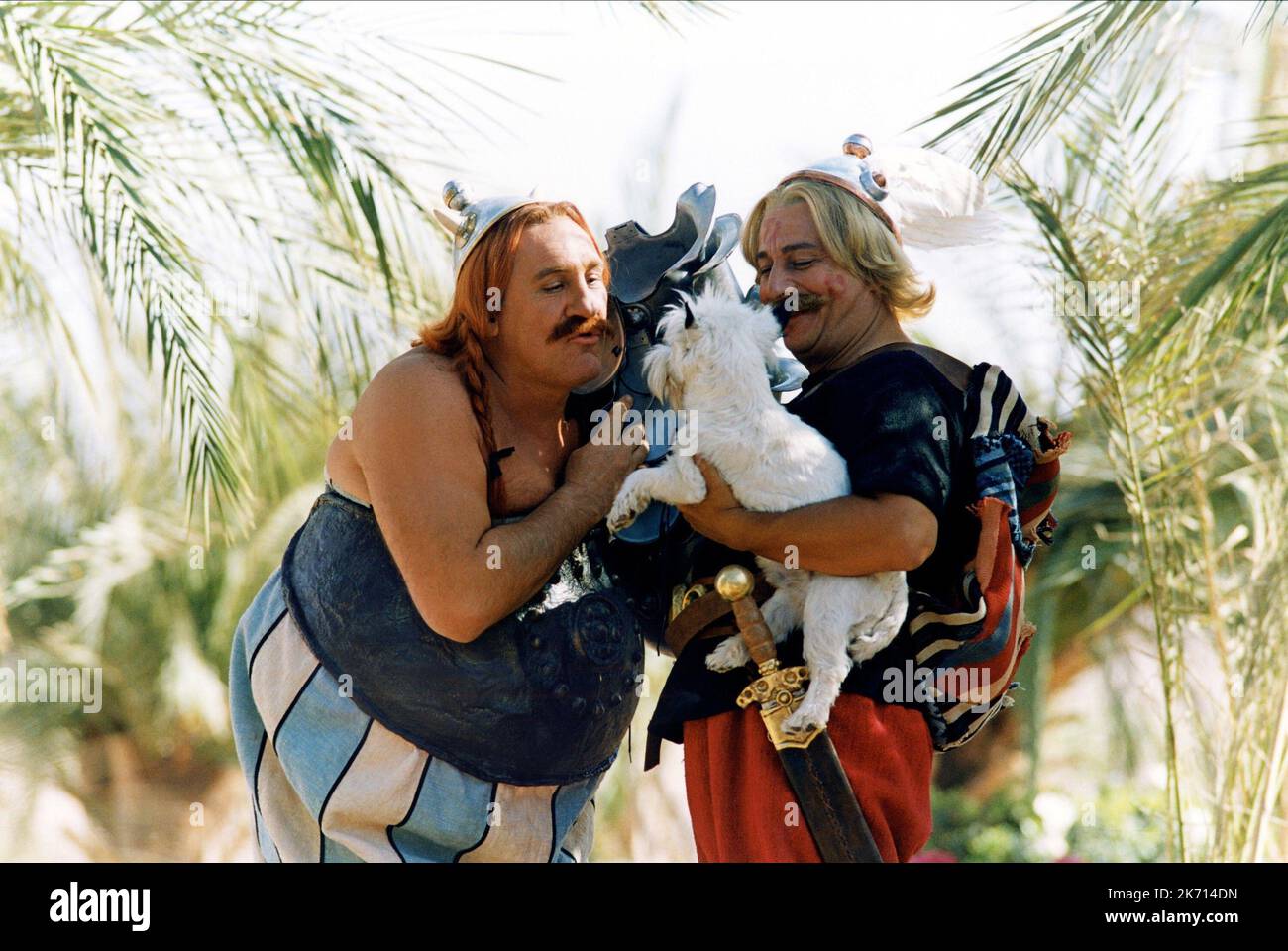 DEPARDIEU,CLAVIER, ASTERIX and OBELIX: MISSION CLEOPATRA, 2002 Stock Photo