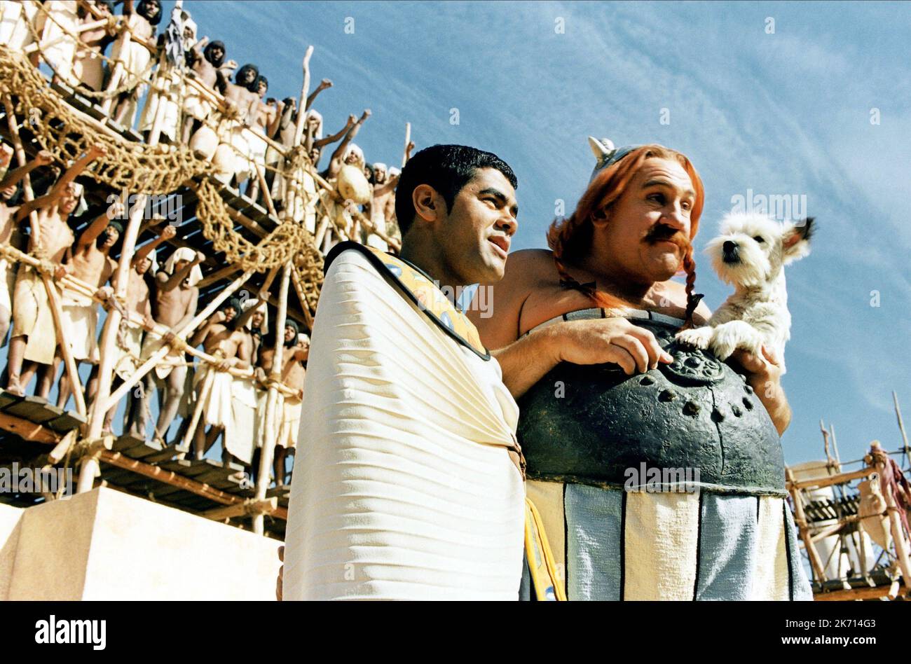 JAMEL DEBBOUZE, GERARD DEPARDIEU, ASTERIX and OBELIX: MISSION CLEOPATRA, 2002 Stock Photo