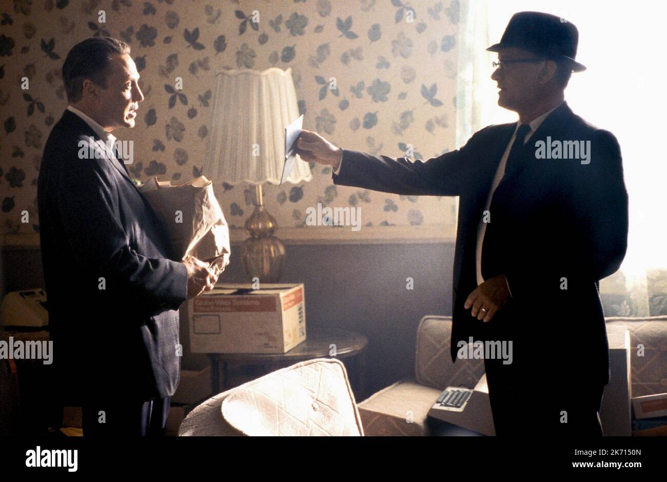 CHRISTOPHER WALKEN, TOM HANKS, CATCH ME IF YOU CAN, 2002 Stock Photo