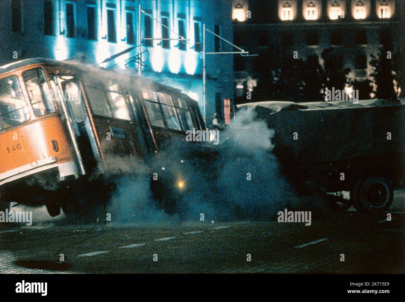 Exploding Carriage CARRIAGE,COLLIDE, DERAILED, 2002 Stock Photo - Alamy