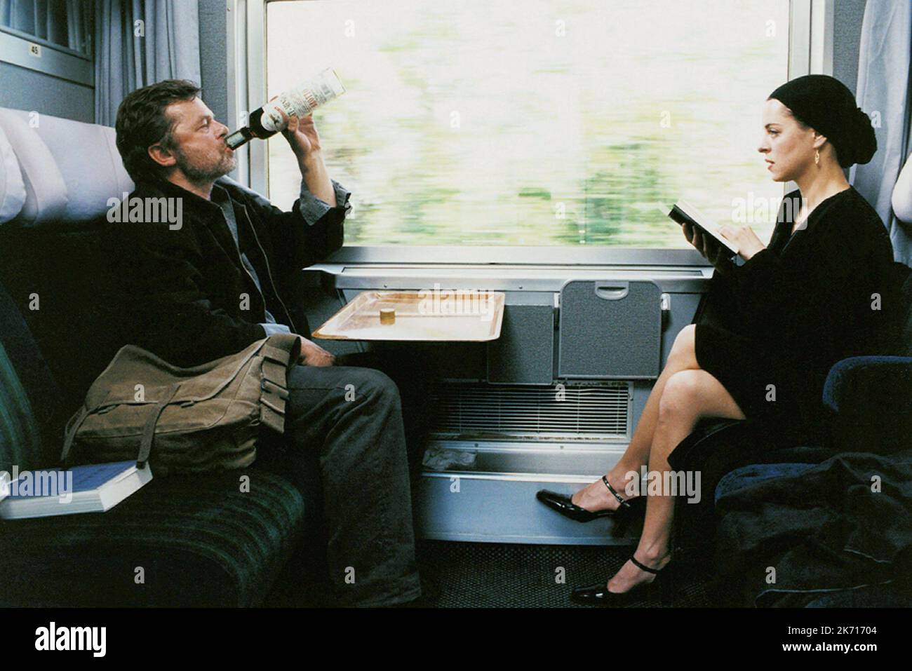 JACQUES BIDOU, STEPHANIE DUPONT, LUNDI MATIN, 2002 Stock Photo