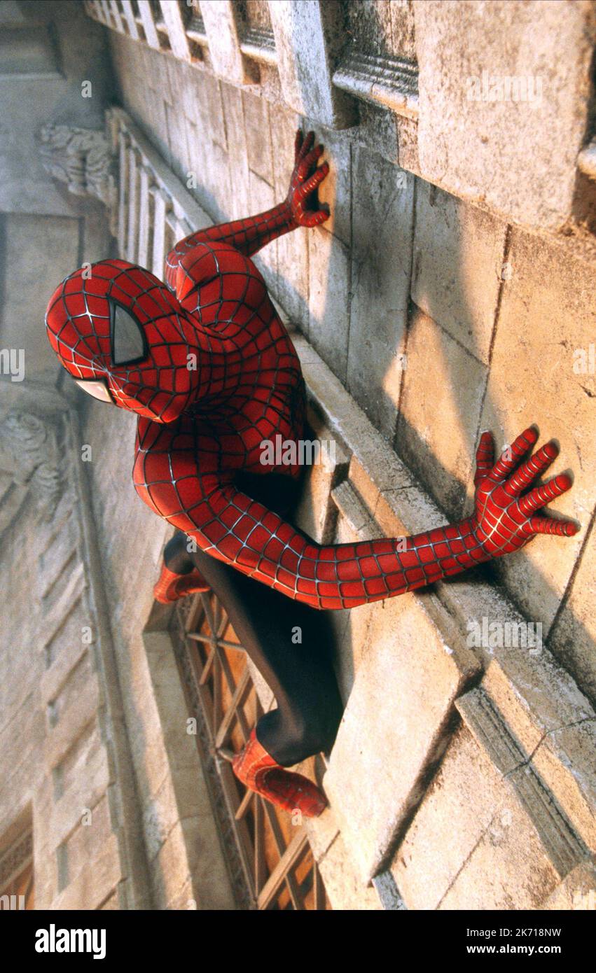 TOBEY MAGUIRE, SPIDER-MAN, 2002 Stock Photo