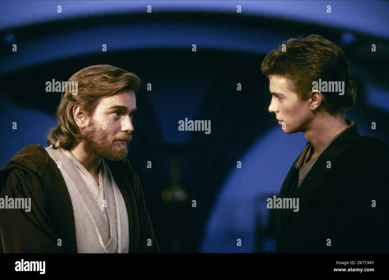 EWAN MCGREGOR, HAYDEN CHRISTENSEN, STAR WARS: EPISODE II - ATTACK OF THE CLONES, 2002 Stock Photo